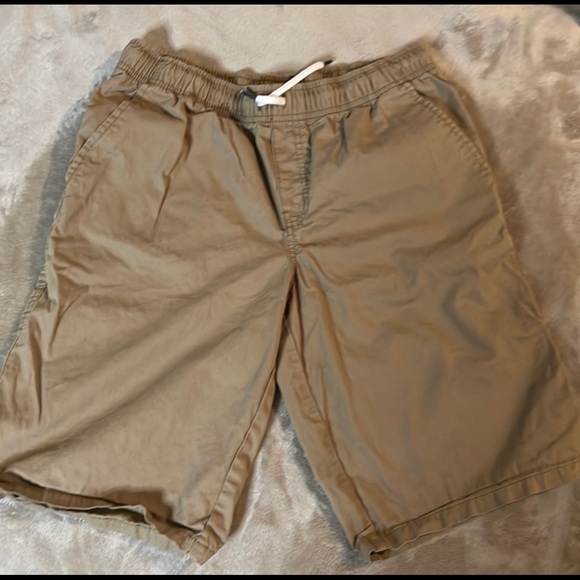 NOT FOR SALE Set of 2 Cat & Jack Khaki Drawstring elastic Waist Big Boys Shorts - Picture 7 of 8